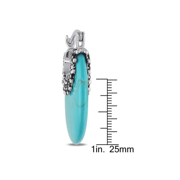 Silver And Turquoise Earrings - Image 3