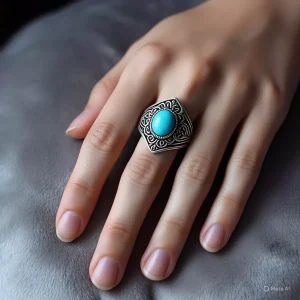 Turquoise & Silver Ring