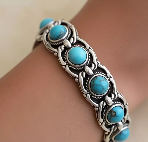 Turquoise & Silver Bracelet
